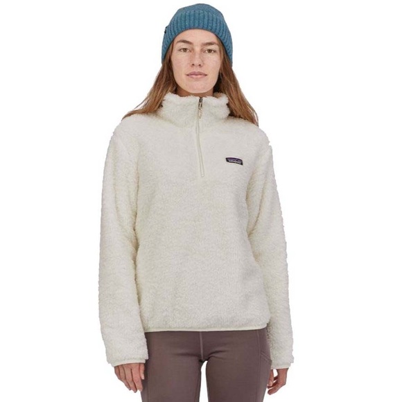 Patagonia cream/ivory Fleece/ Sherpa. Women's Los Gatos 1/4-Zip Fleece - Picture 2 of 8